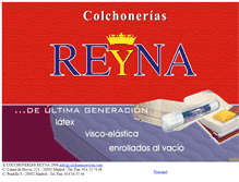 Tablet Screenshot of colchoneriareyna.com
